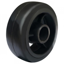 Чугунное колесо с литой черной резиной D 125
